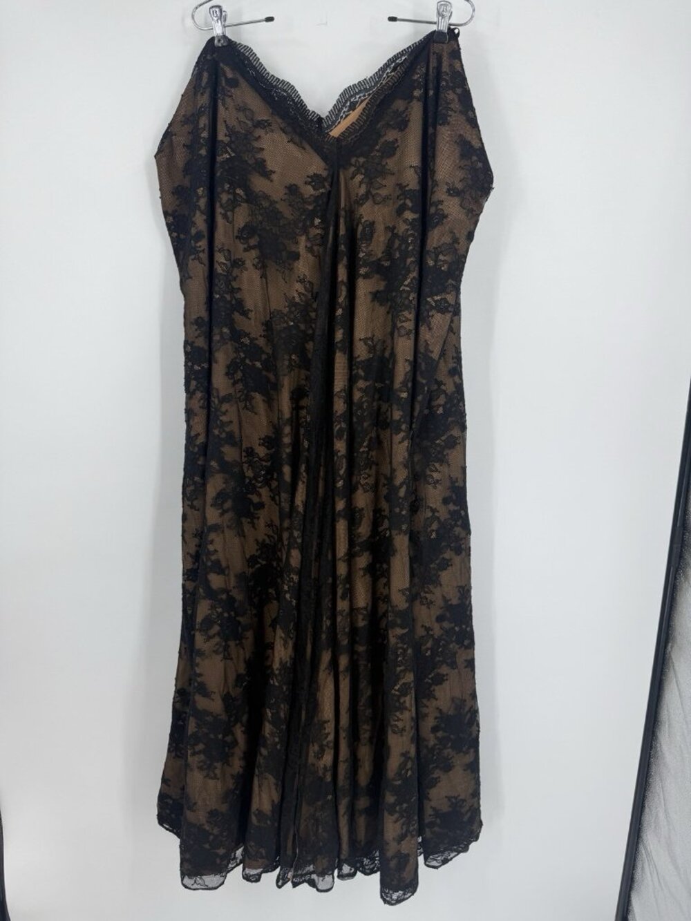 Michael Costello X Revolve Paris Gown Black Lace Size Medium